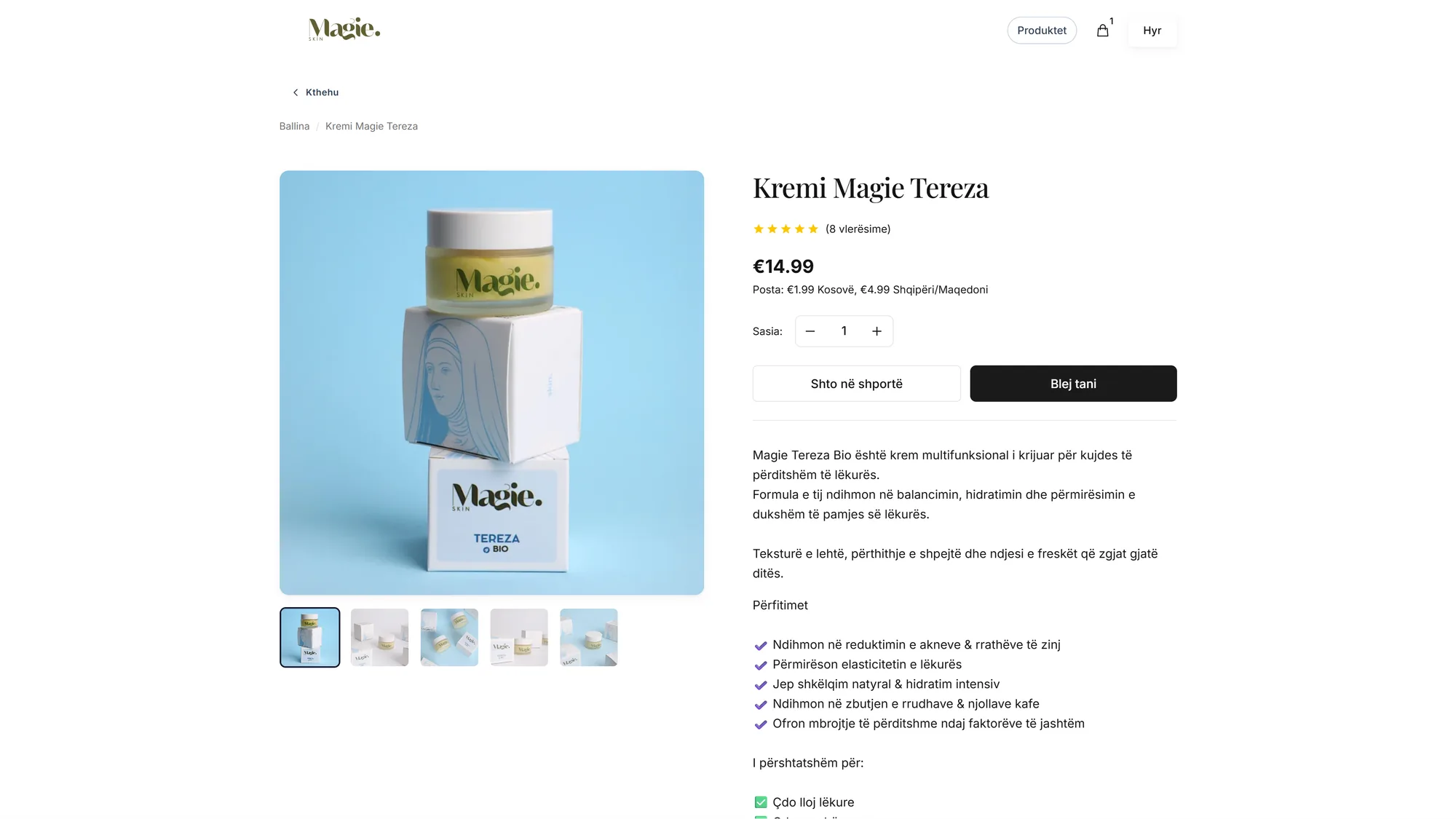 magieskin. project screenshot